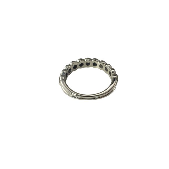 18 Karat White Gold Diamond Band Ring Size 6.75 #19488 - Picture 6 of 9